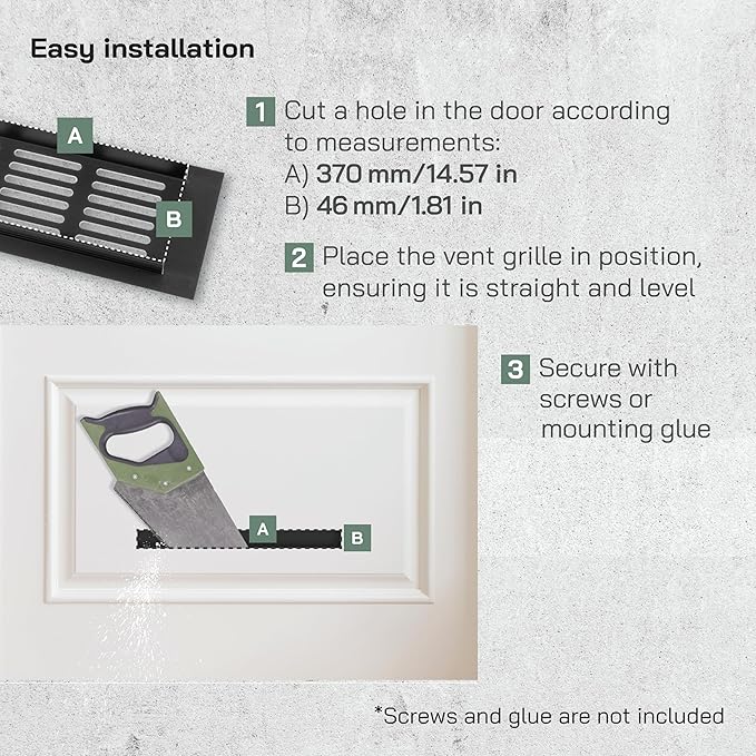 Vent Systems 15.75 x 2.36 (Outer Size) Air Supply Ventilation Grille - Brown Aluminum Rectangle Intake/Exhaust Door Vent Deflector - HVAC for Home Improvement Floor, Wall Duct Cover