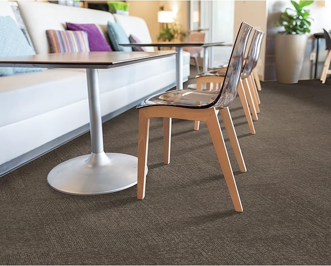 Mohawk Advance 24" x 24" Berber (Loop pile), 0.09" Pile Height, Carpet Tile, PET Fiber, Urgent Report Color, (24 Tiles), (96 sqft/carton)
