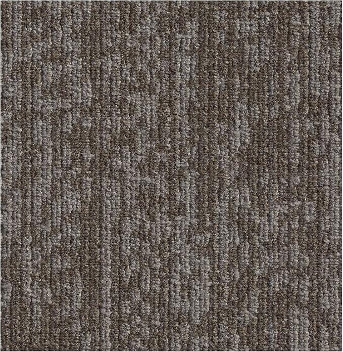 Mohawk Elite 24" x 24" Berber (Loop pile), 0.08" Pile Height, Carpet Tile, Nylon Fiber, Elm Color, (1 Tile)