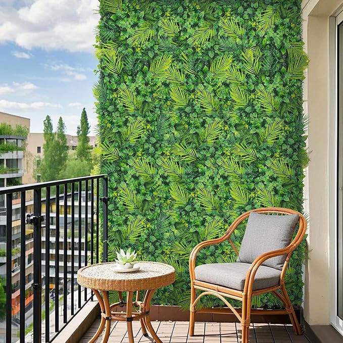 Artificial Grass Wall 40"x120"(33.33 SQFT), Boxwood Wall Panels UV-Protected Greenery Privacy Hedge Screen for Indoor Outdoor Patio Balcony, Party Garden Fence Decor