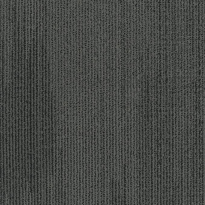 Mohawk Elite 24" x 24" Berber (Loop pile), 0.1" Pile Height, Carpet Tile, Nylon Fiber, Black Bird Color, (1 Tile)