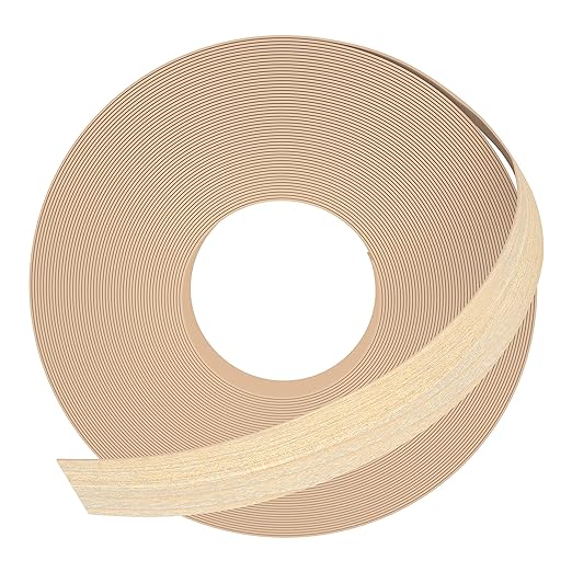 GSCIT Club Maple Edge Banding, 1 inch x 250ft Wood Edge Banding Pre-glued Flexible, Veneer Tape Banding for Cabinet Repair Furniture Restoration