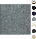 Carpet Tiles Peel and Stick 24” x 24”, Self Adhesive Soft Padded Flooring Stickers, Light Gray Home Decor for Bedroom Living Room Office, 10 Tiles & 40 sq ft per Box