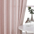 Vision Home Pink Pinch Pleated Semi Sheer Curtains for Girls Bedroom Living Room Textured Light Filtering Window Curtains 84 inch Rayon Blended Pinch Pleat Pink Drapes with Hooks 2 Panels 40" Wx84 L