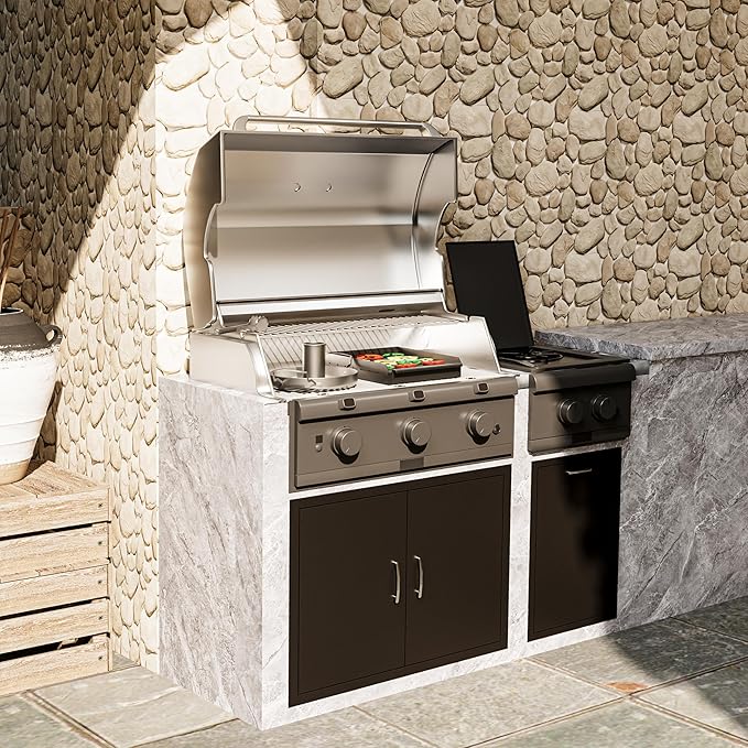 BBQ Outdoor Kitchen Access Doors Access Door for Outdoor Kitchen Commercial BBQ Island, Grilling Station, Barbeque Grill (24" x 31")