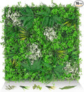 20"x20" Grass Wall Panels, 16PCS Artificial Greenery Backdrop Wall with UV Resistant Leaves, Faux Green Wall Decor for Outdoor Indoor Patio Garden Backyard