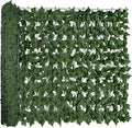 Artificial Ivy Privacy Fence Screen:120 "x 40" (34 Sqft) Anti-Ultraviolet Artificial Hedge Grass Wall, Used for Indoor and Outdoor Green Background, Garden Greening Decoration