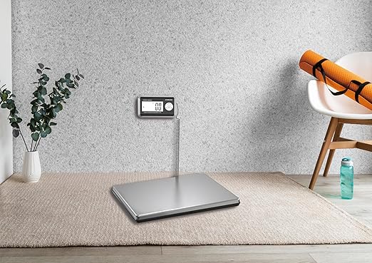 Shipping Scales 440lbs x 1.76oz Stainless Steel Large Platform,Small Business,Superlight High Accurate Postal Scales for Shipping Packages,Post Offices,Luggage Scale Battery and Adapter