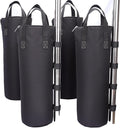 Zipper Top Sand Bags for Canopy Legs (120LBS Load Capacity, Without Sand) Sand Bags for Weight - Sandbags for Gazebo Legs, Pop Up Canopy Tent Weights - Canopy Weight Bags, Set of 4
