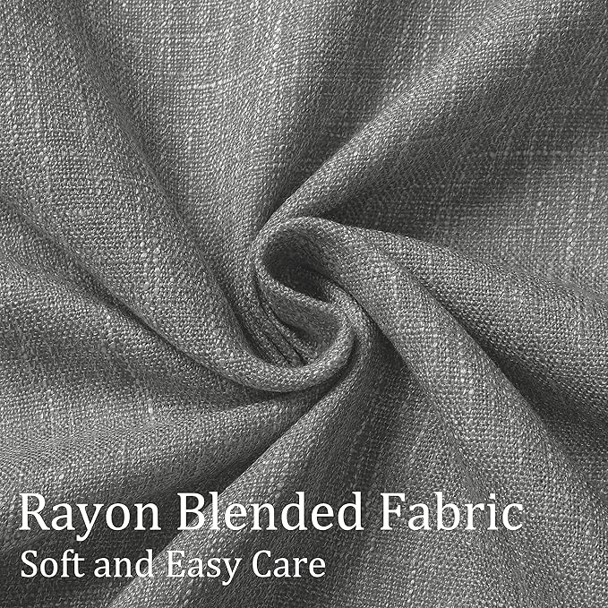 Vision Home Charcoal Grey Pinch Pleated Full Blackout Curtains Room Darkening Window Curtains for Living Room Bedroom Thermal Insulated Pinch Pleated Drapes with Hooks Back Tab 2 Panel 40" Wx102 L