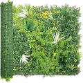 Artificial Grass Wall Boxwood Panels: 40" x 120" (33.5 sqft) Greenery Ivy Privacy Fence Faux Backdrop with UV Protection Vine Leaf Hedge for Garden Covering,Outdoor Indoor Home Decor