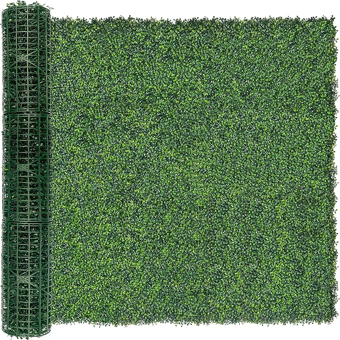 Artificial Ivy Privacy Fence Screen,72" x128 (64 SQFT) 4-Layer Leaf UV-Anti Faux Greenery Boxwood Backdrop Ivy Vine Leaf Fence Panels for Outdoor, Indoor, Garden, Backyard and Decor