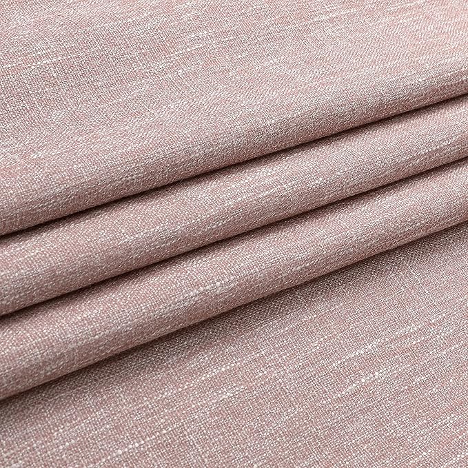 Vision Home Pink Pinch Pleated Full Blackout Curtains Room Darkening Window Panels 84 inch for Girls Bedroom Living Room Thermal Insulated Pinch Pleat Pink Drapes with Hooks Back Tab 40" Wx84 Lx2