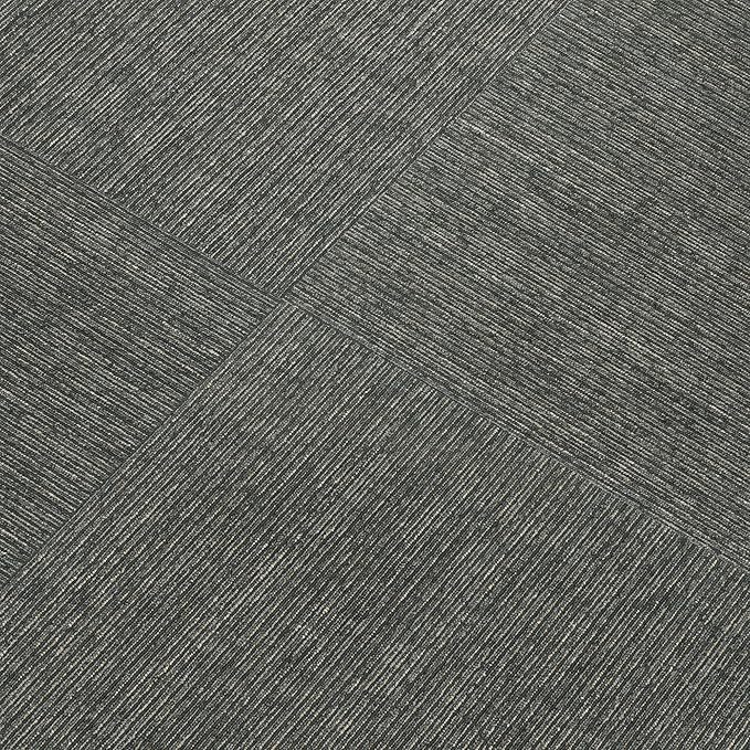 Mohawk Basics 24" x 24" Berber (Loop pile), 0.09" Pile Height, Carpet Tile, PET Fiber, Grey Color, (24 Tiles), (96 sqft/carton)