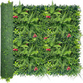 Artificial Grass Wall Backdrop Panels Roll: 40X120 in UV-Anti Greenery Boxwood Panels for Indoor Outdoor Green Plant Wall Decor & Ivy Fence Covering Privacy