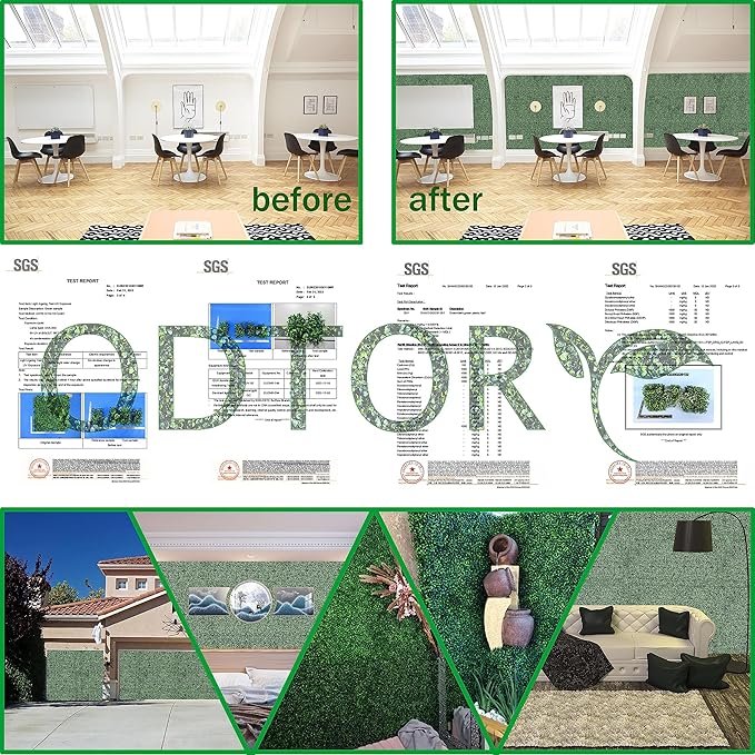 Artificial Ivy Privacy Fence Wall Screen,40X120 in(33.5 sqft) UV-Anti Faux Boxwood Roll Panels Greenery Backdrop Ivy Vine Leaf Hedges Fence Panels for Indoor Outdoor Green Wall Decor