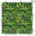 Artificial Grass Wall Backdrop Panels: 40×40 in UV-Anti Greenery Boxwood Panels for Indoor Outdoor Green Plant Wall Decor & Ivy Fence Covering Privacy