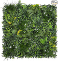 Artificial Grass Wall Boxwood Plant Panel: 20"x20"(12P) UV Resistant Green Leaves Faux for Interior Wall Backdrop,Garden and Indoor Outdoor Wall&Fence Covering Privacy，Party Wall Fence Decor