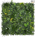 Artificial Grass Wall Boxwood Plant Panel: 20"x20"(6P) UV Resistant Green Leaves Faux for Interior Wall Backdrop,Garden and Indoor Outdoor Wall&Fence Covering Privacy，Party Wall Fence Decor