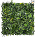 Artificial Grass Wall Boxwood Plant Panel: 20"x20"(8P) UV Resistant Green Leaves Faux for Interior Wall Backdrop,Garden and Indoor Outdoor Wall&Fence Covering Privacy，Party Wall Fence Decor