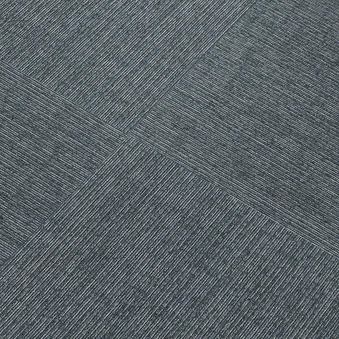 Mohawk Basics 24" x 24" Berber (Loop pile), 0.09" Pile Height, Carpet Tile, PET Fiber, Navy Color, (24 Tiles), (96 sqft/carton)