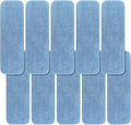 Replacement Mop Pads Fit for Rubbermaid Commercial 18" and 17" Mop - 10 Pack Wet & Dry Commercial Cleaning Reusable Refills Fit for Any Flat System 17 and 18 Inch