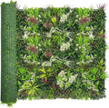 Artificial Plant Wall Panels: 60"×120" UV-Anti Faux Grass Wall Backdrop Boxwood Ivy Fence Privacy Screen Fake Greenery Leaf Hedge for Outdoor,Indoor,Garden,Backyard and Home Decor