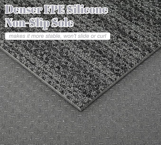 jxgzyy Commercial Carpet Tiles, 20×20 Inch, 0.31'' Padded Carpet Squares, Non-Adhesive Carpet Flooring with Textured Silicone Back, Easy DIY, Suitable for Home Theater, 16 Pcs/43.1 Sqft