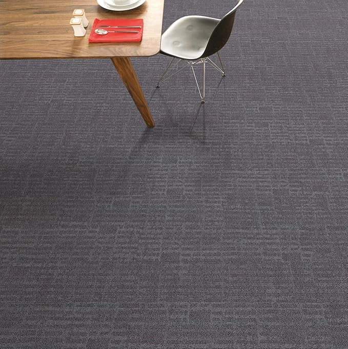 jxgzyy Commercial Carpet Tiles for Office, 20×20 Inch, 0.31'' Padded Carpet Squares, Non-Adhesive Carpet Flooring with Textured Silicone Back, Easy DIY, Renter-Friendly, 4 Pcs/10.8 Sqft