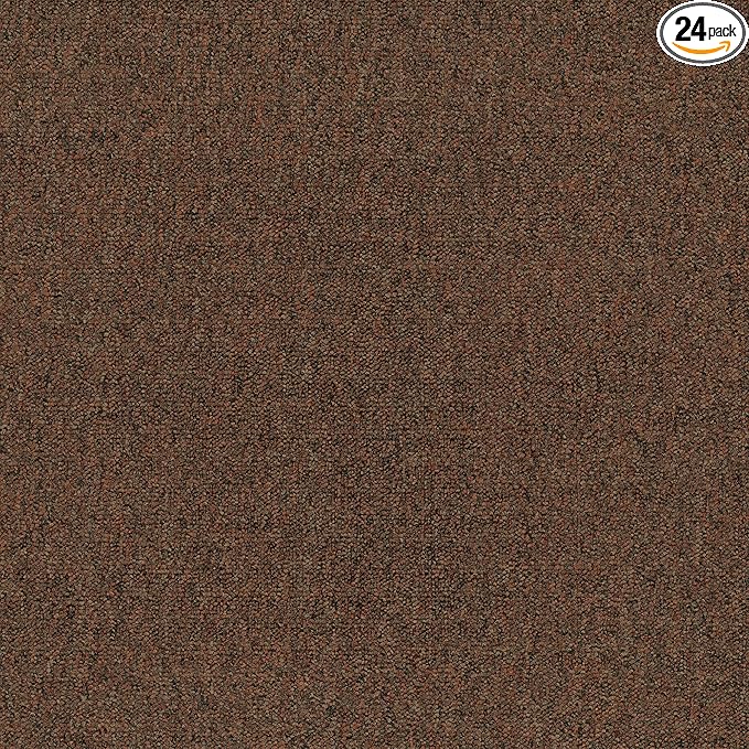 Mohawk Advance 24" x 24" Berber (Loop pile), 0.11" Pile Height, Carpet Tile, Nylon Fiber, Terracotta Color, (24 Tiles), (96 sqft/carton)