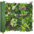Artificial Plant Wall Panels: 40"×120" UV-Anti Faux Grass Wall Backdrop Boxwood Ivy Fence Privacy Screen Fake Greenery Leaf Hedge for Outdoor,Indoor,Garden,Backyard and Home Decor