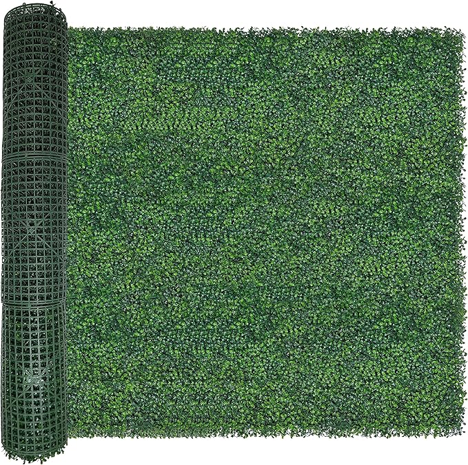 Artificial Ivy Privacy Fence Wall Screen: 4FT X 12FT (48 sqft) UV-Anti Faux Boxwood Roll Panels Greenery Backdrop Ivy Vine Leaf Hedges for Indoor Outdoor Green Decor